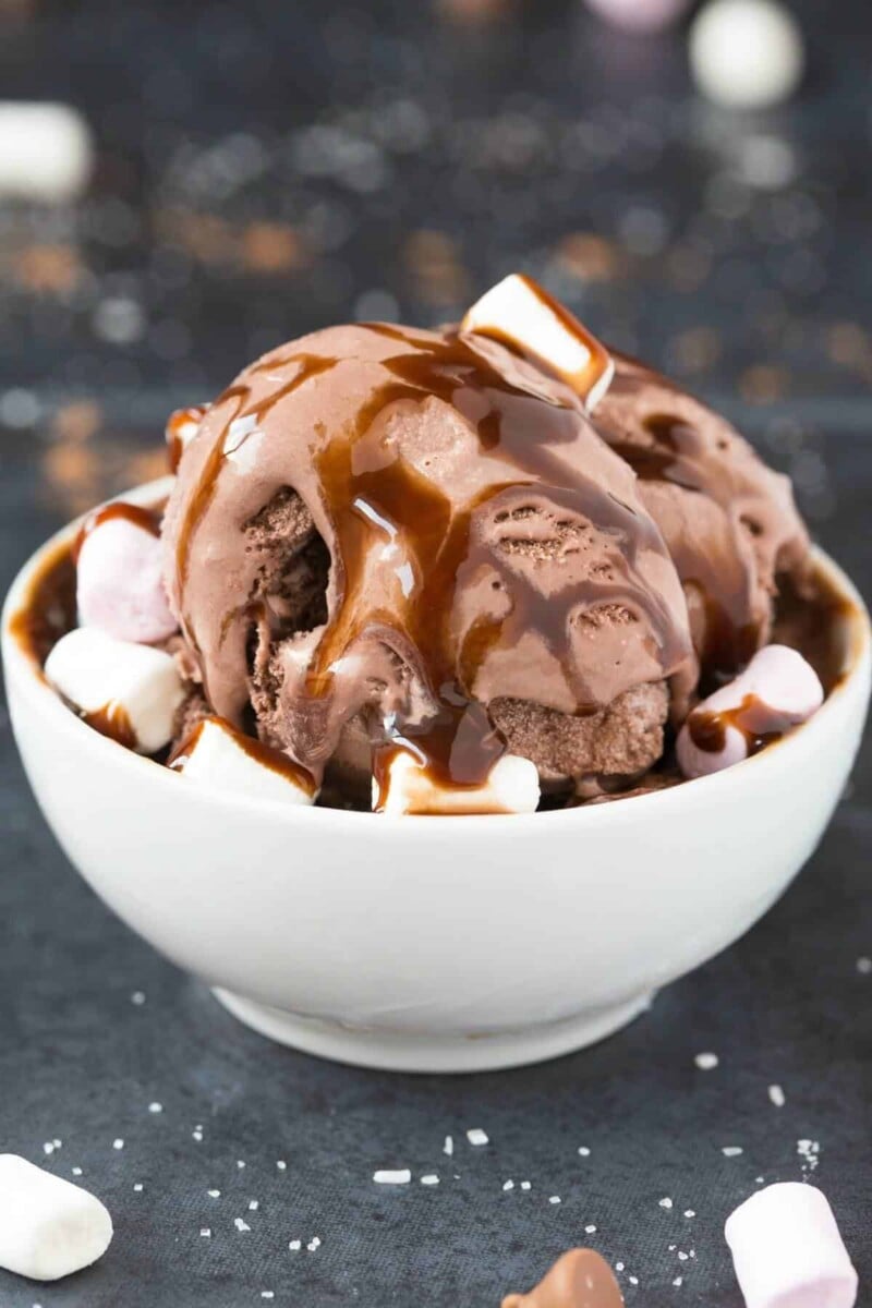 4-Ingredient Hot Chocolate Ice Cream {No Churn} - The Big Man's World