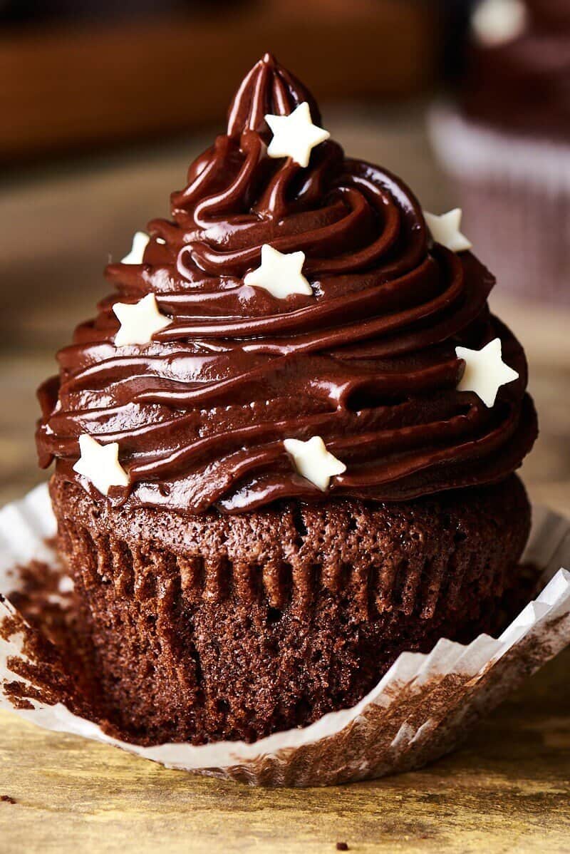 almond flour chocolate cupcakes.