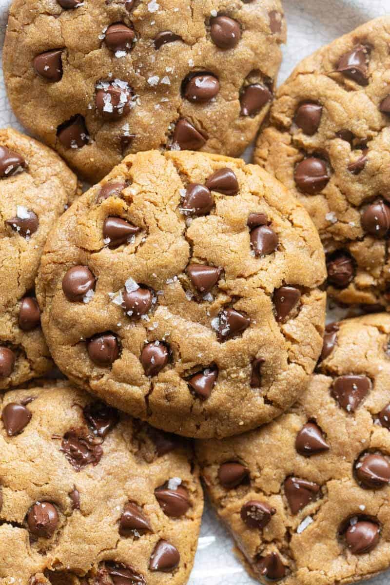 almond flour peanut butter chocolate chip cookies