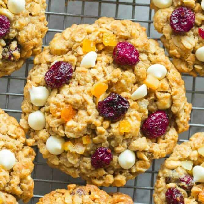 Cranberry Orange Oatmeal Cookies