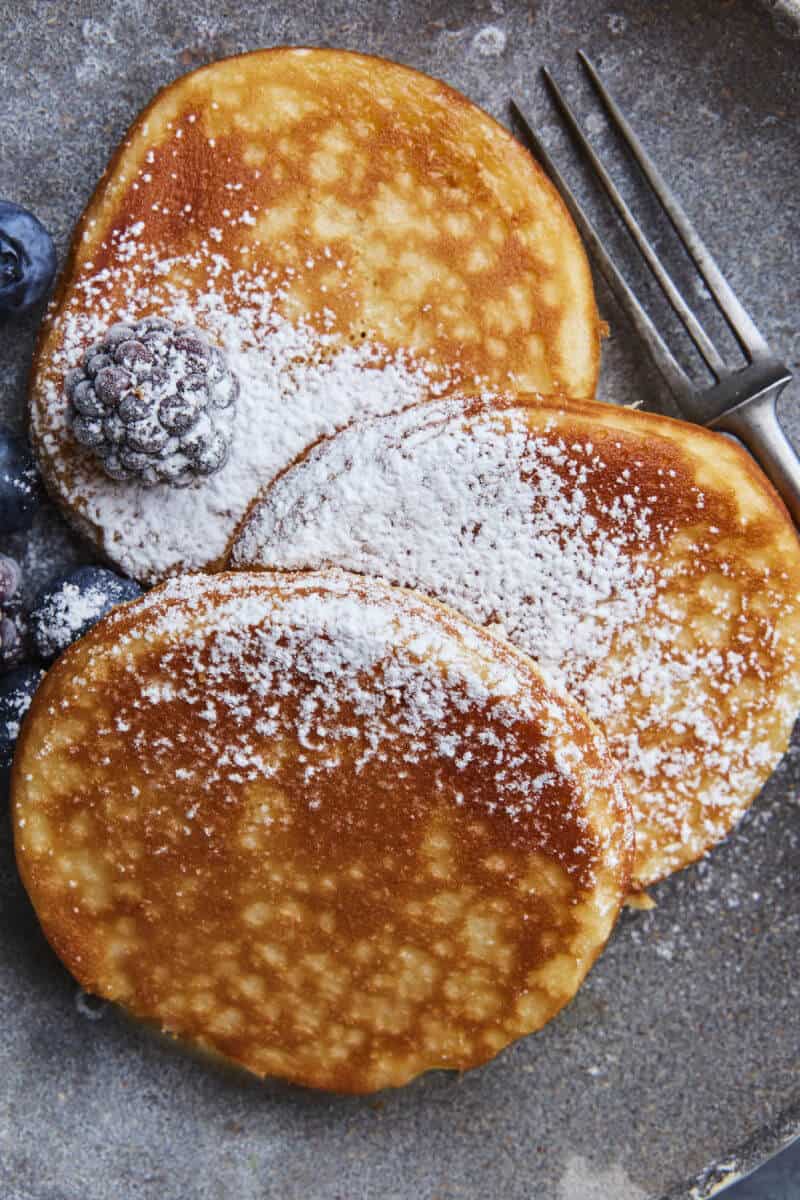 healthy oat flour pancakes
