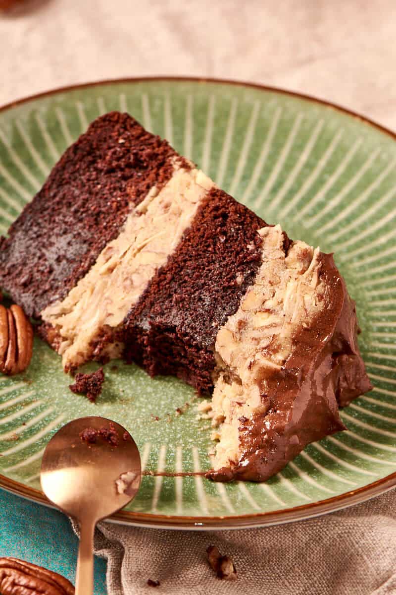 vegan German chocolate cake