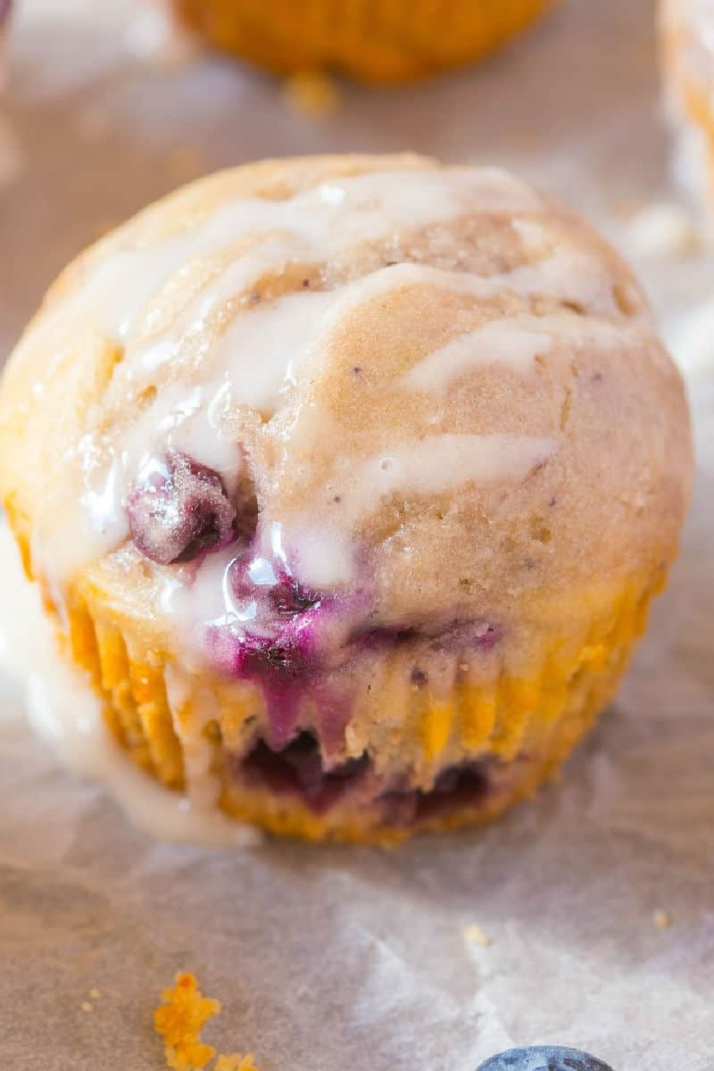 low carb lemon blueberry muffins