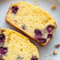 healthy blueberry bread