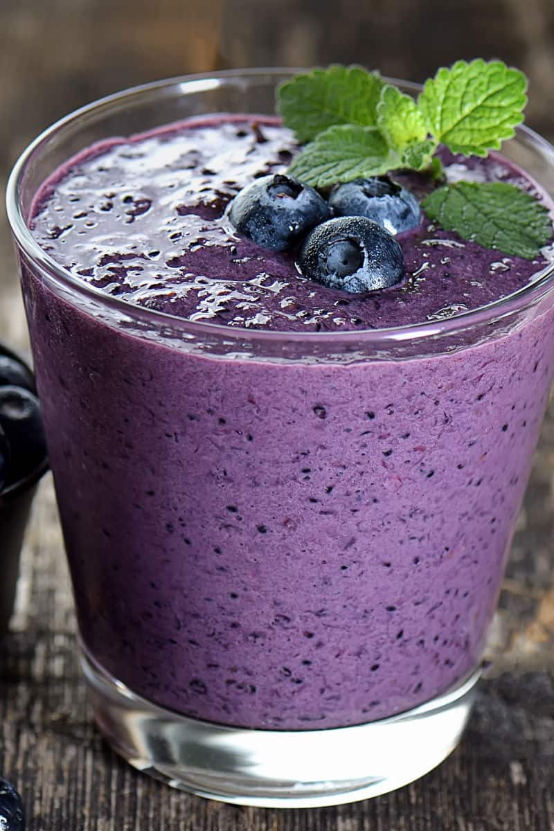 sugar free blueberry smoothie