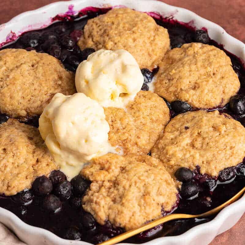 image of Keto Blueberry Cobbler recipe by The Big Man’s World
