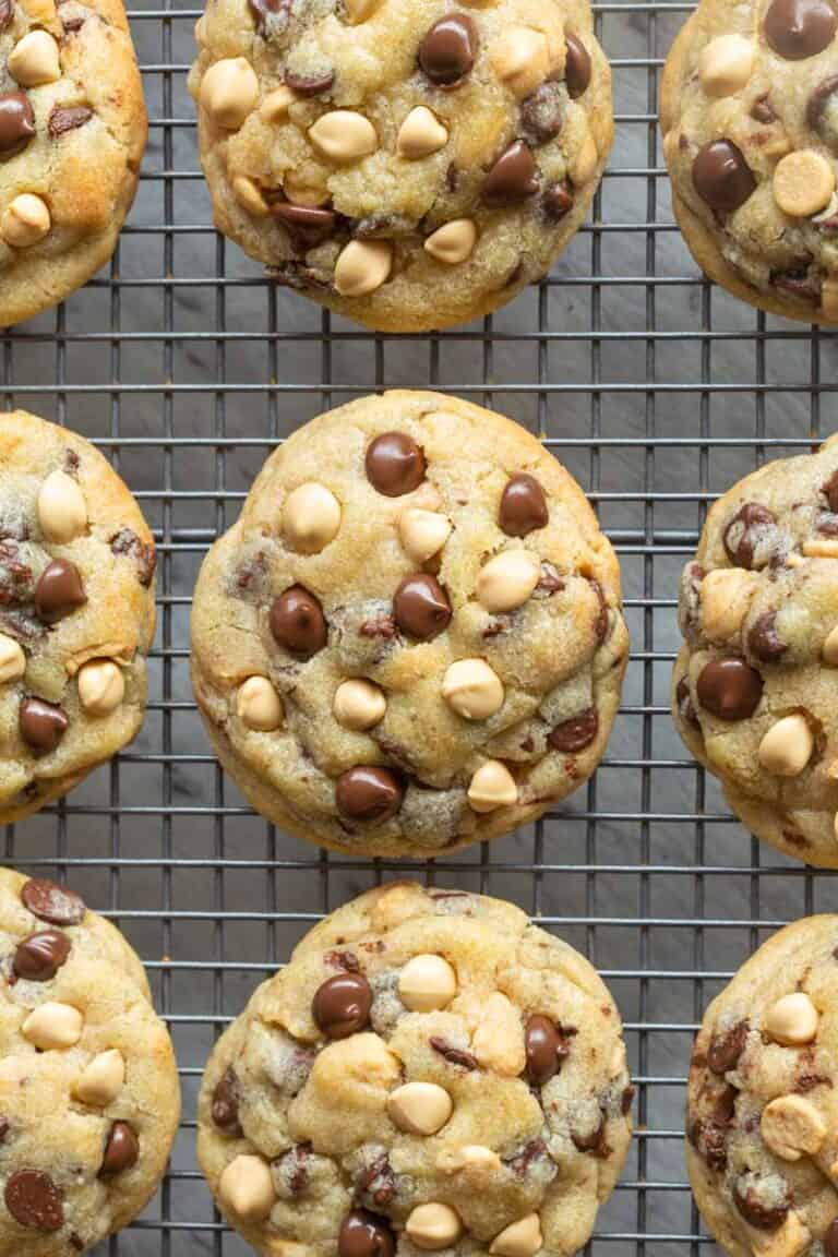 caramilk and macadamia cookies