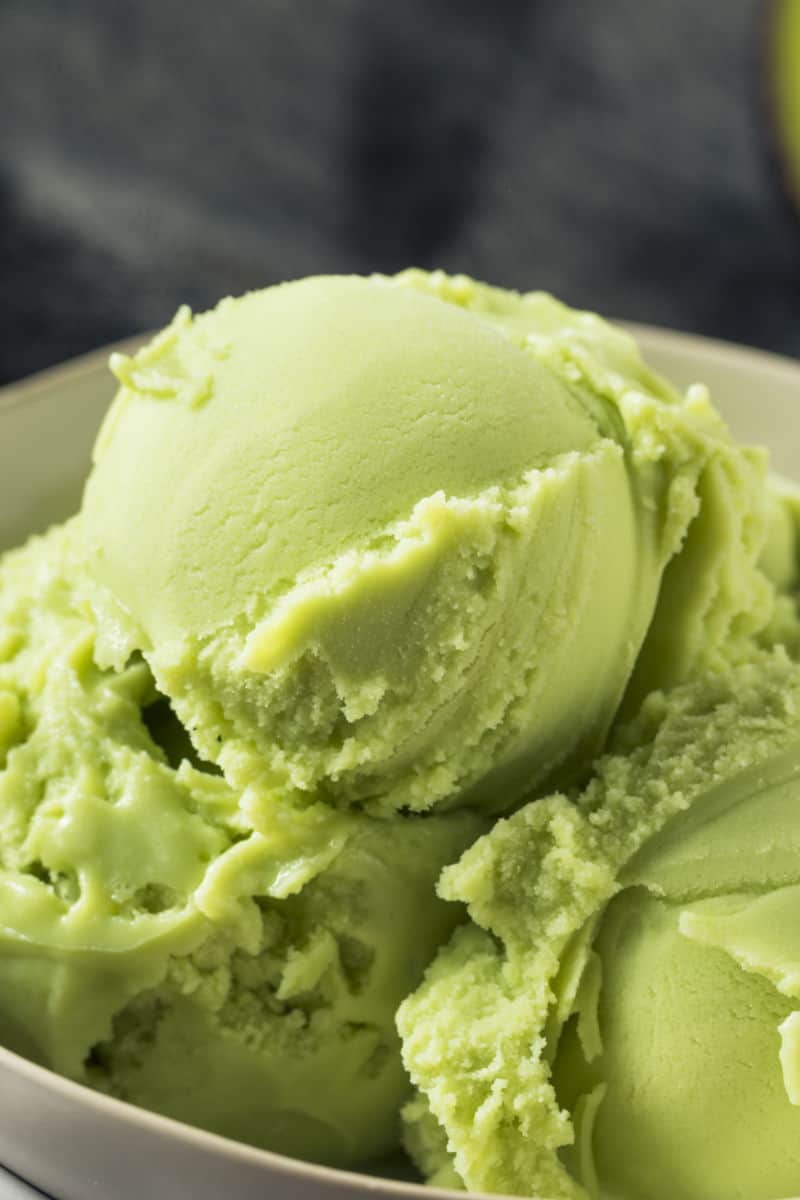 homemade avocado ice cream