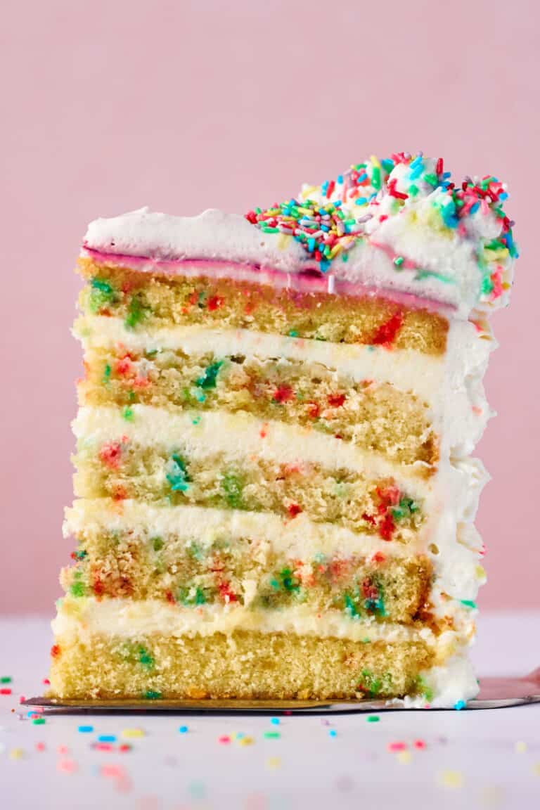 Funfetti Cake Recipe {No eggs, milk, or butter!} The Big Man's World