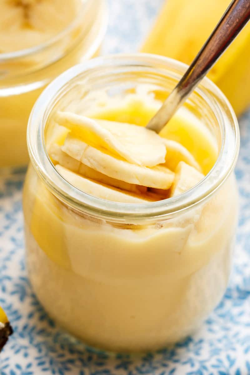 healthy banana pudding