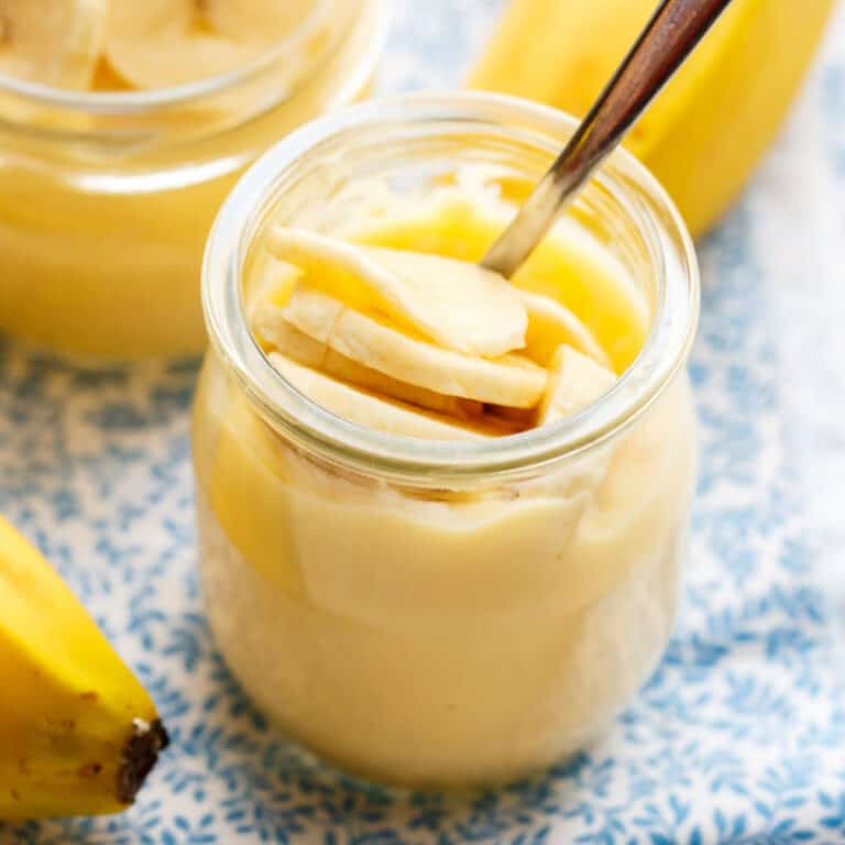 Healthy Banana Pudding No eggs or dairy! - The Big Man's World