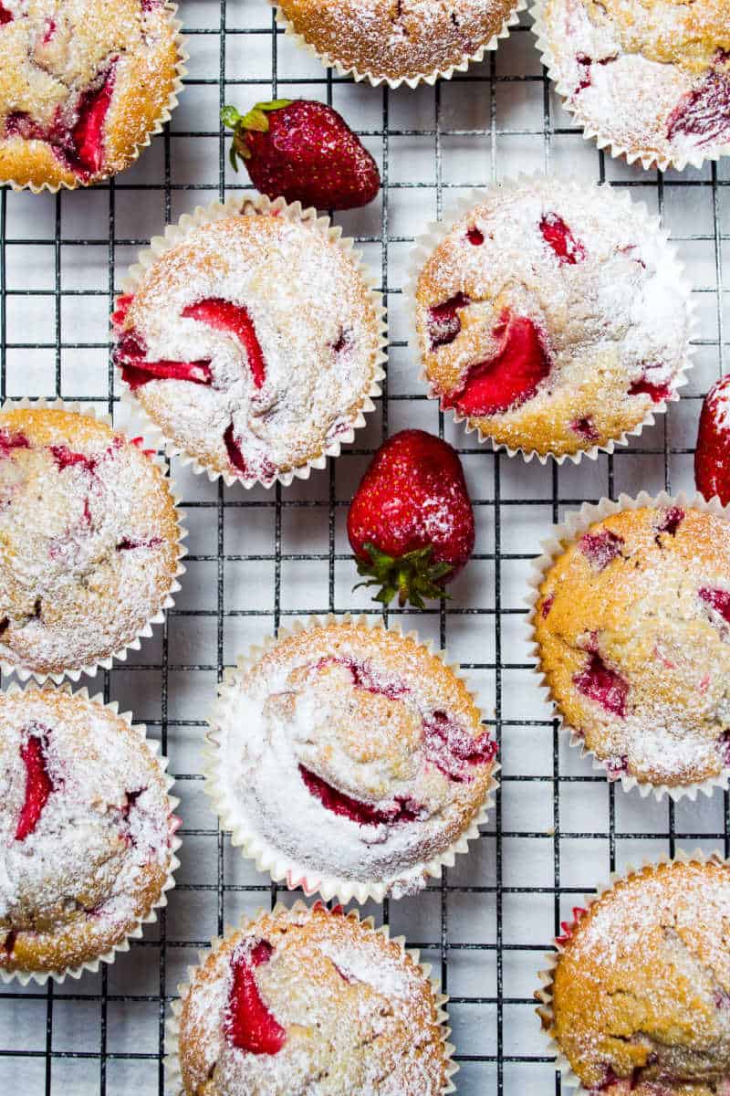 low carb strawberry muffins