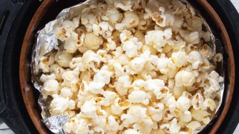 Air Fryer Popcorn- No oil or butter needed! - The Big Man's World ®