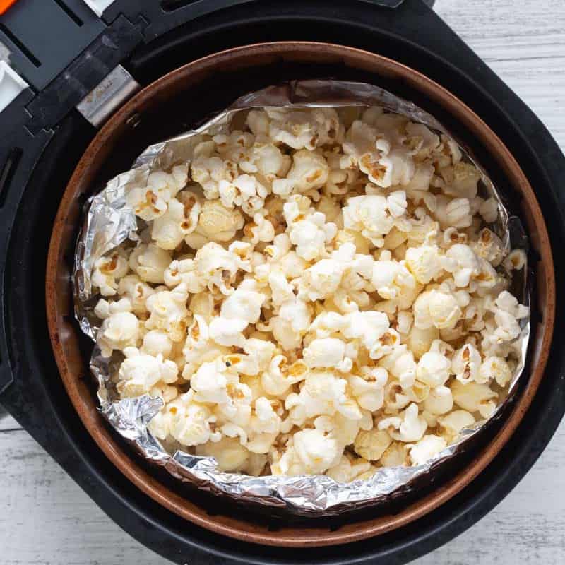Air Fryer Popcorn- No oil or butter needed! - The Big Man's World ®