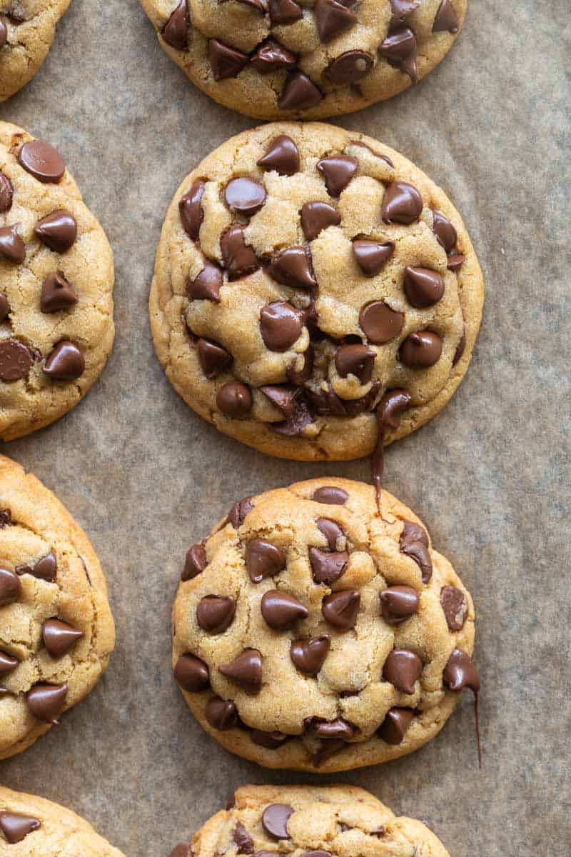 Cream Cheese Chocolate Chip Cookies (eggless) - Big Green House