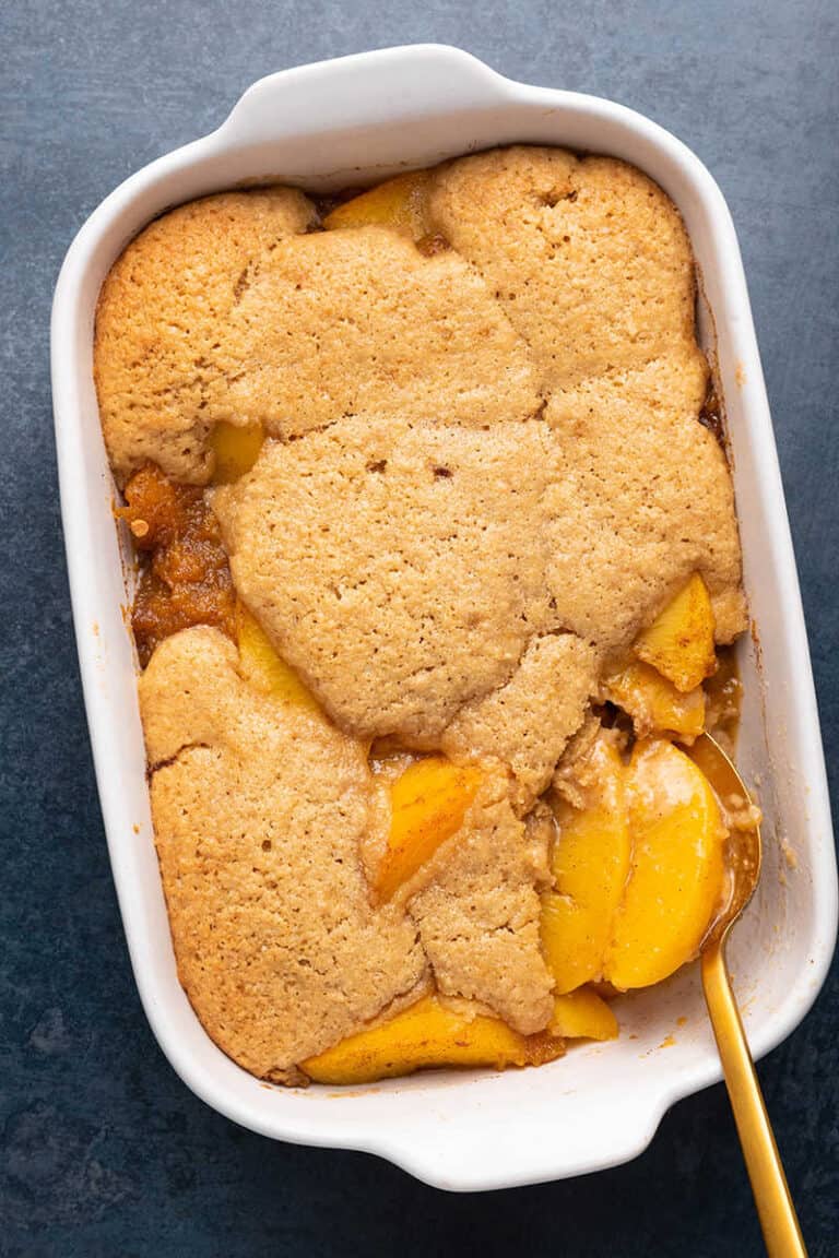 Healthy Peach Cobbler {100 calories} The Big Man's World