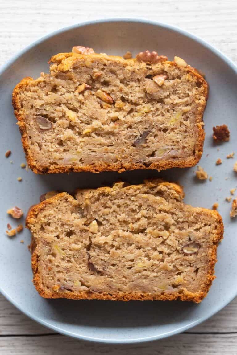 Oat Flour Banana Bread {No butter, one bowl!} - The Big Man's World