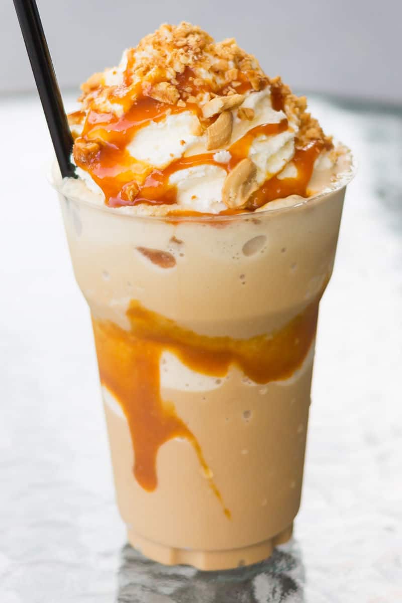 Caramel Ribbon Crunch Frappuccino (Secretly healthy!) - The Big Man's World  ®