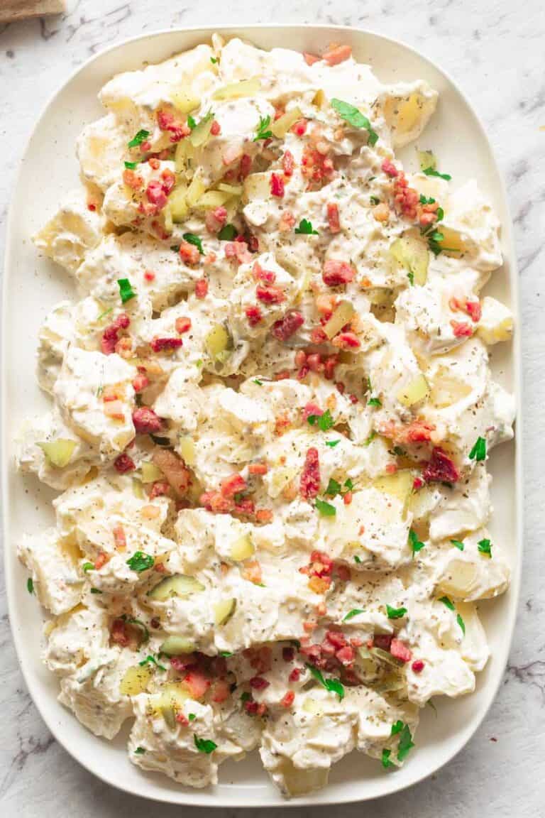 Keto Potato Salad {NO cauliflower} The Big Man's World