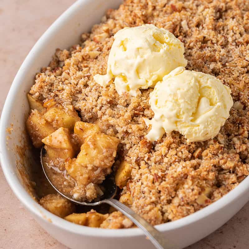 The BEST Healthy Apple Crisp - The Big Man's World