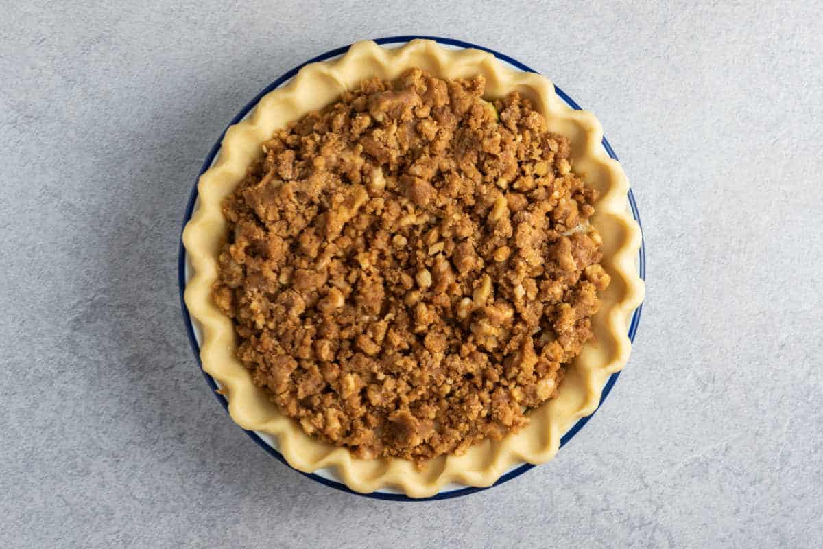 uncooked healthy apple pie