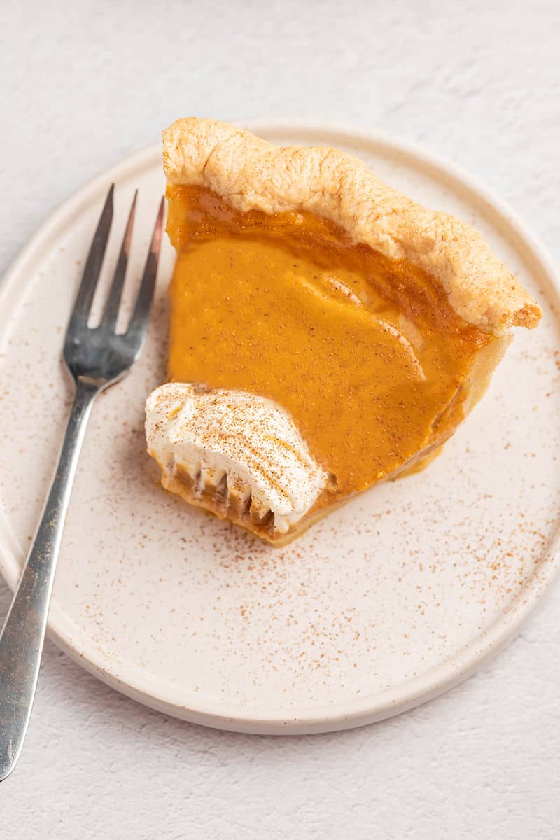 low sugar pumpkin pie