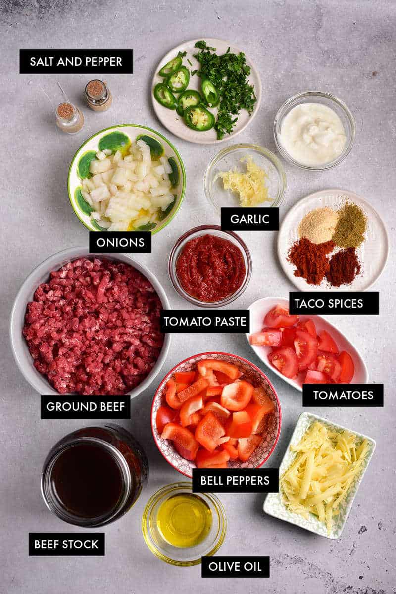 keto chili ingredients