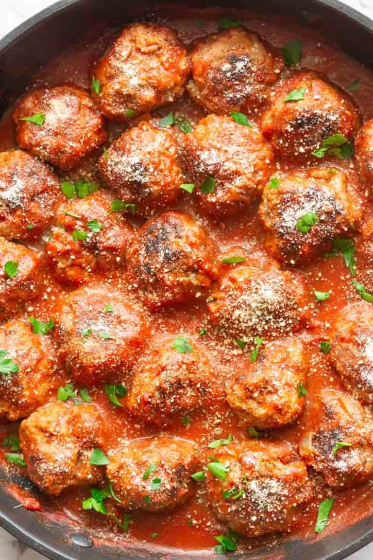 Keto Meatballs {Italian Style} - The Big Man's World