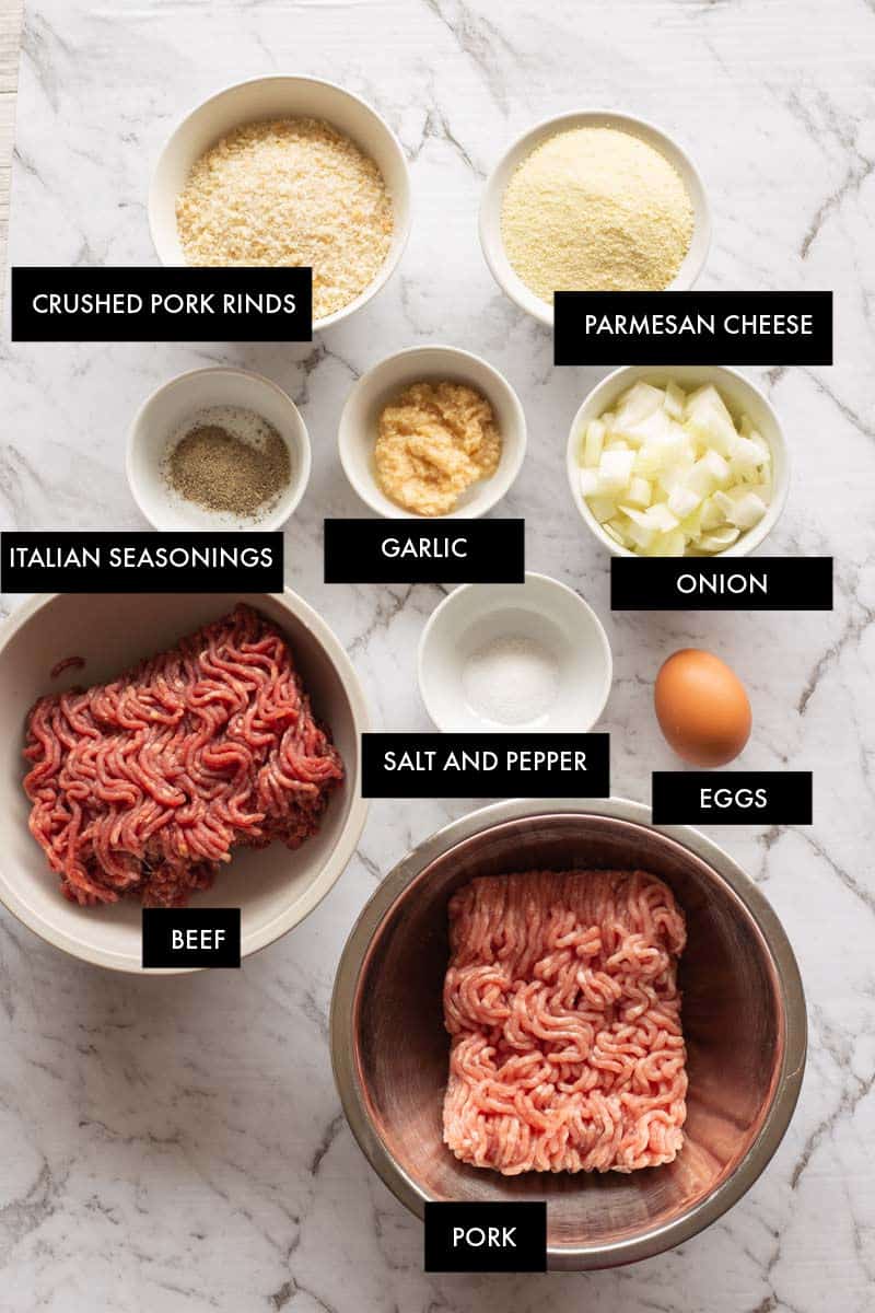 keto meatballs ingredients
