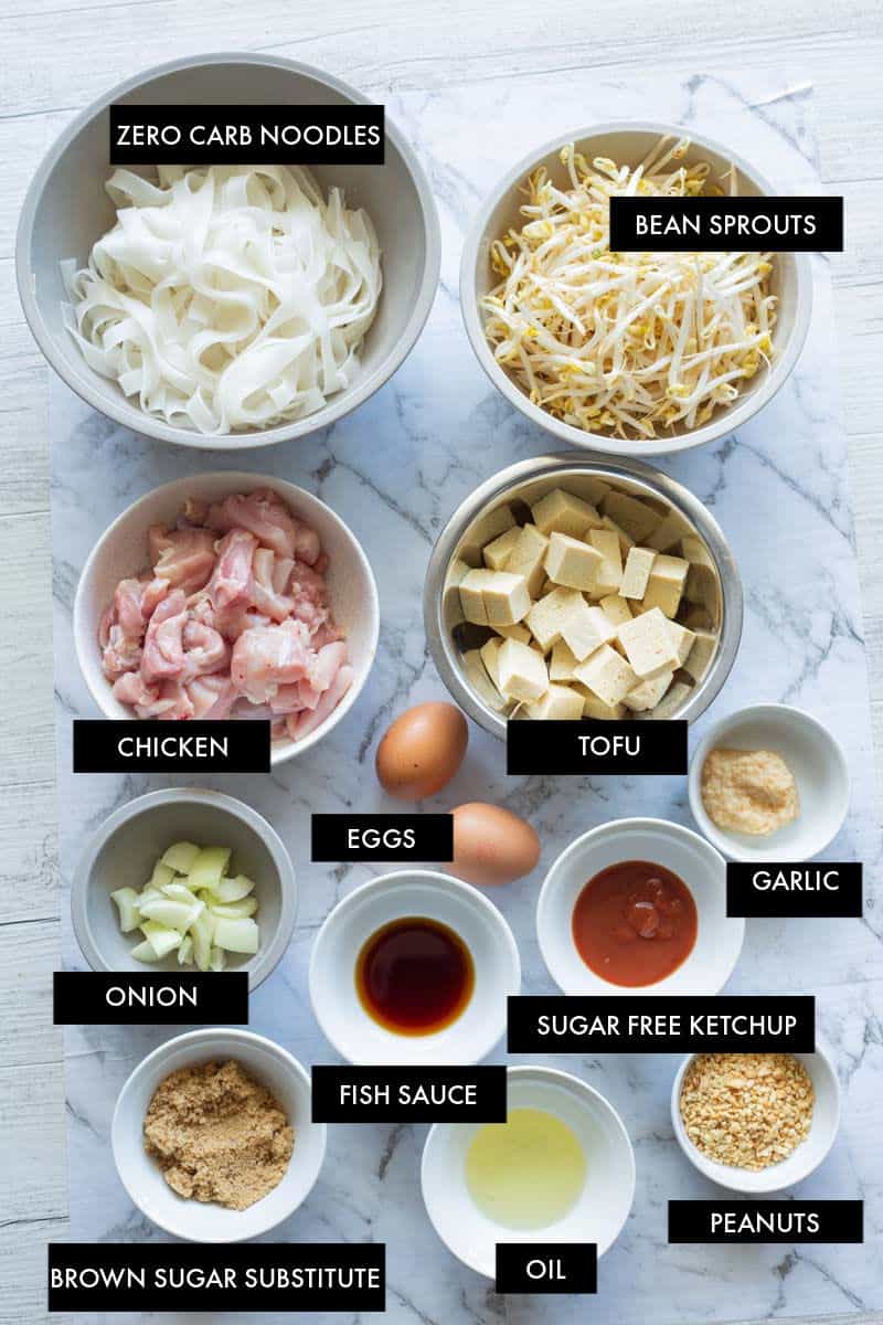 keto pad thai ingredients