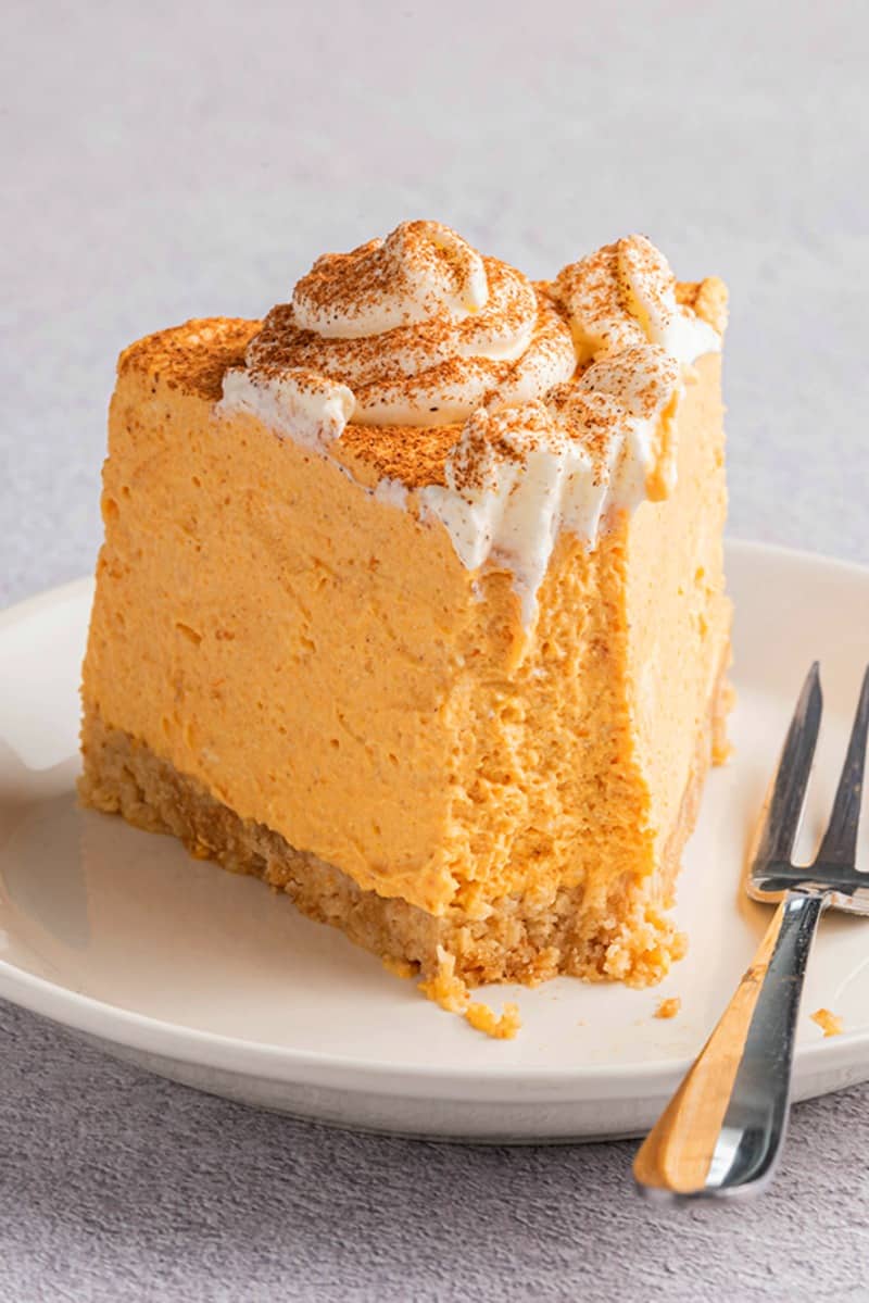 keto pumpkin cheesecake.