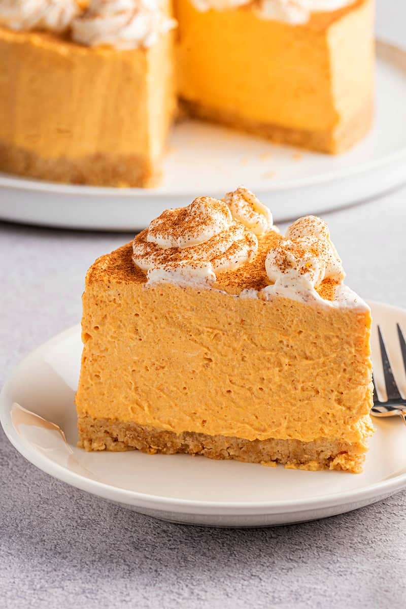 no bake pumpkin cheesecake.