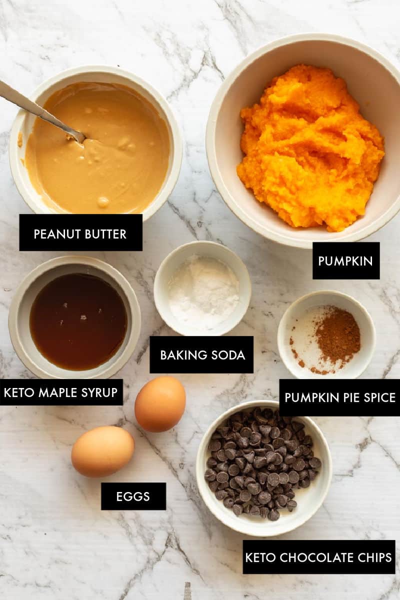 keto pumpkin muffin ingredients
