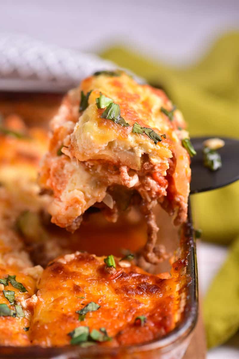 low carb zucchini lasagna