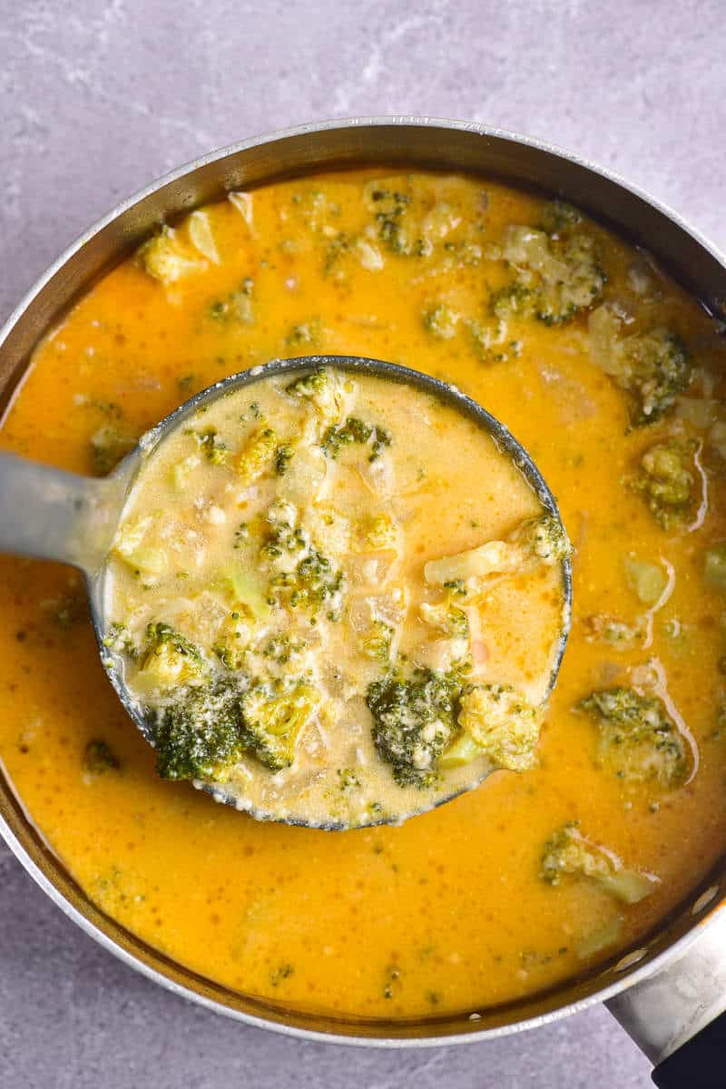 low carb broccoli cheese soup.