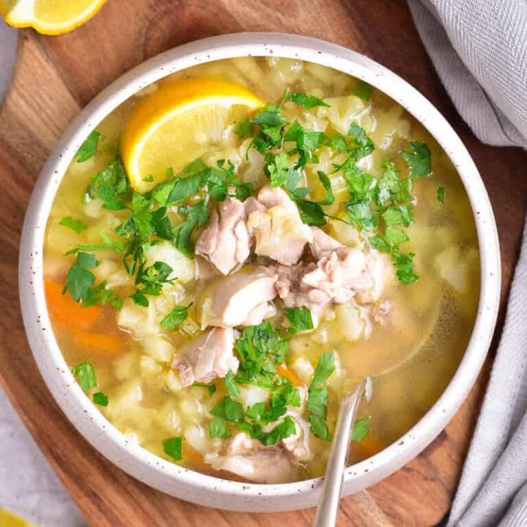 Keto Chicken Soup {One Pot} - The Big Man's World