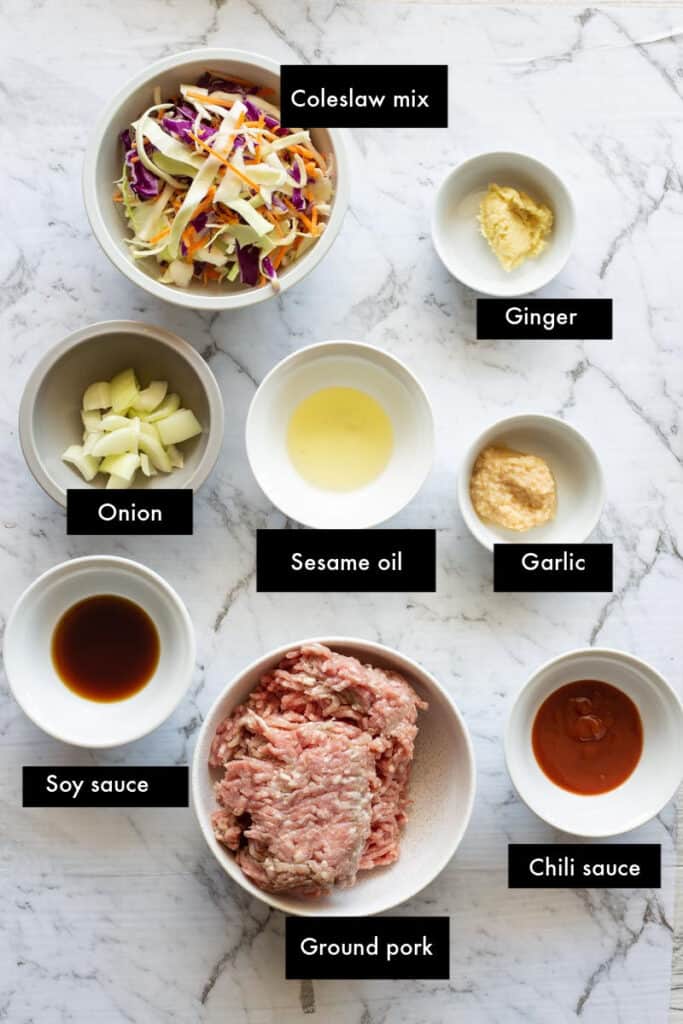 egg roll in a bowl ingredients