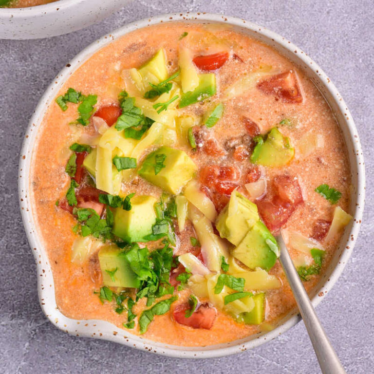 Creamy Keto Taco Soup 6 Ingredients The Big Mans World