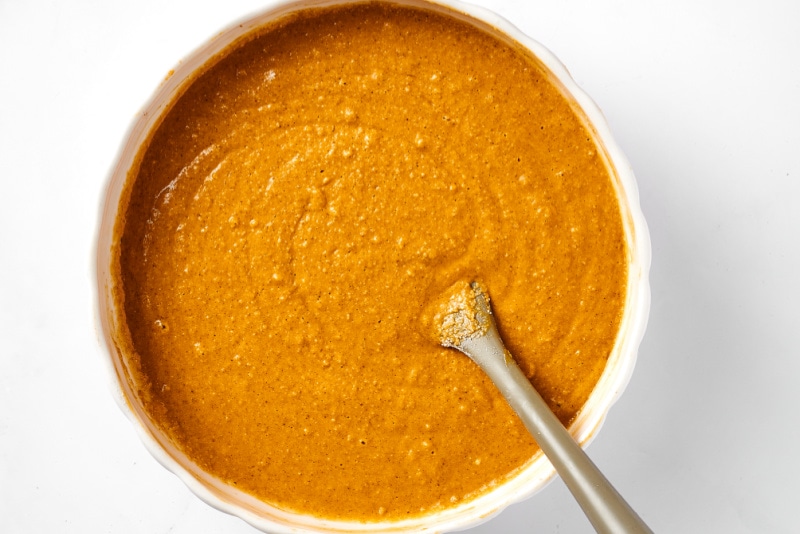 pumpkin bread batter.