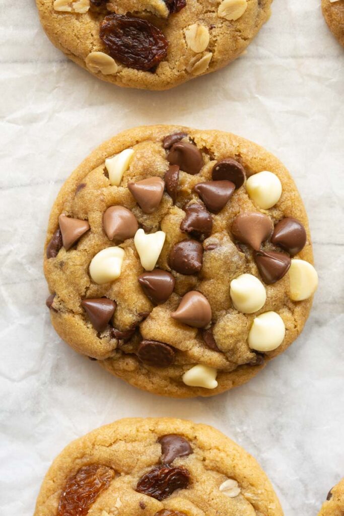 vegan triple chocolate cookies