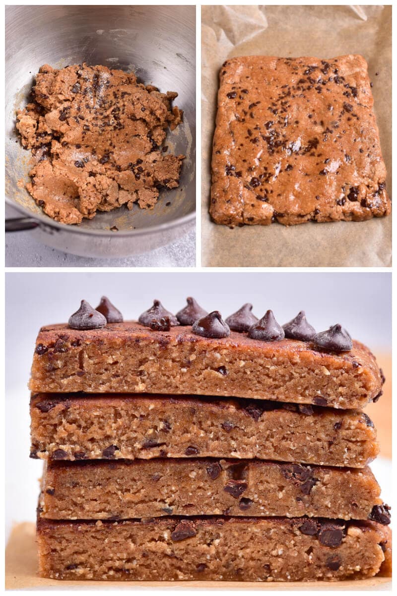 how to make cookie dough protein bars