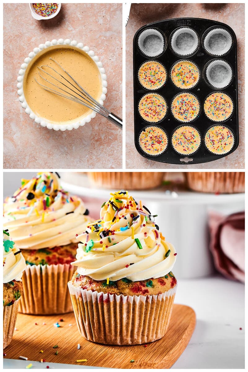 how to make funfetti muffins