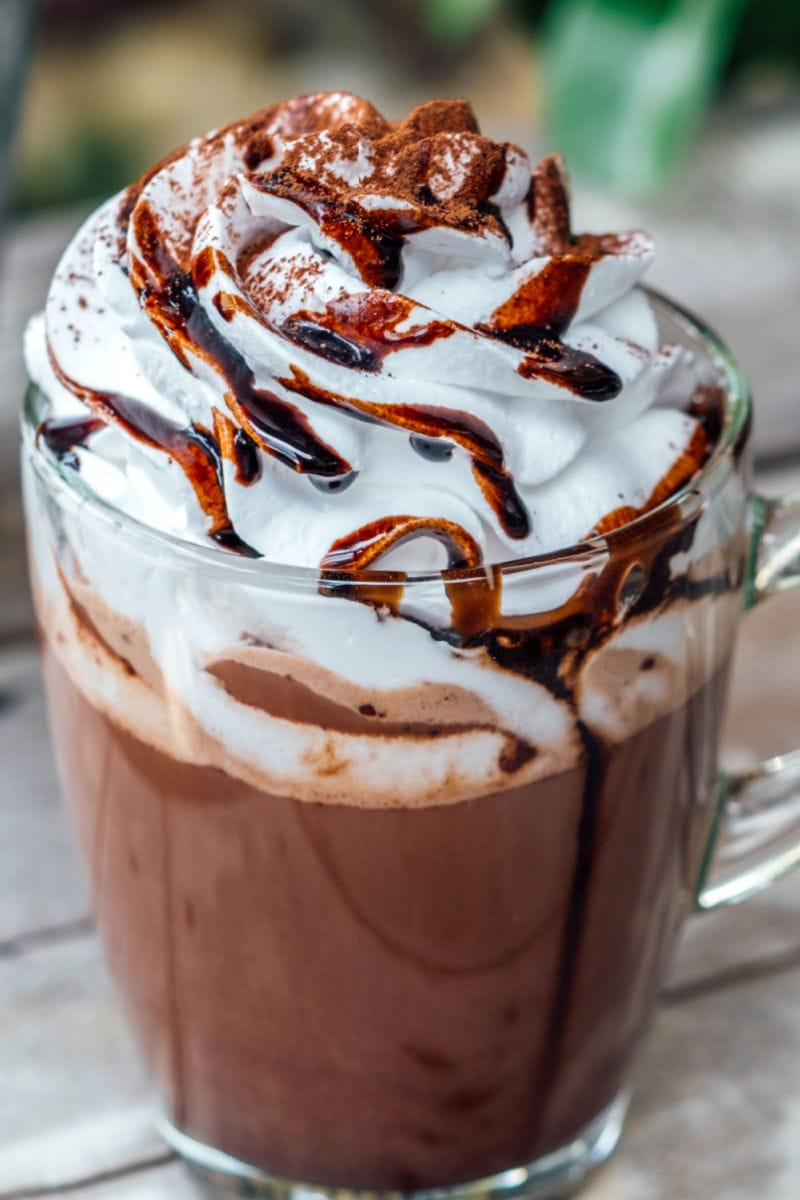 hot chocolate with almond milk