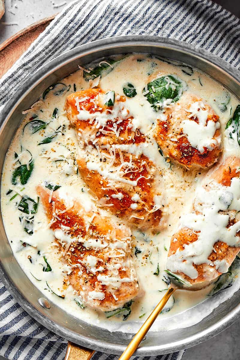 chicken florentine.