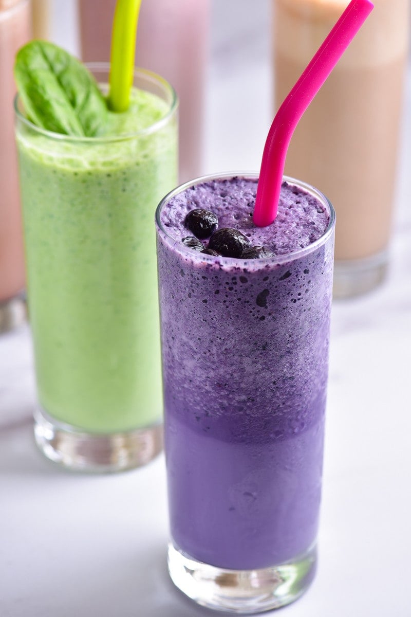 low calorie blueberry smoothie