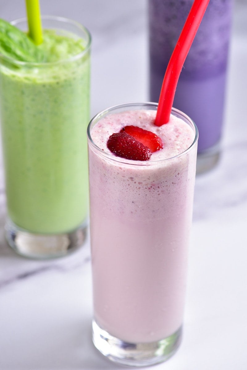 low calorie strawberry smoothie