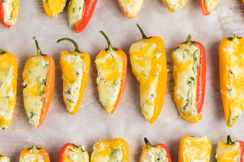 baked mini bell peppers.