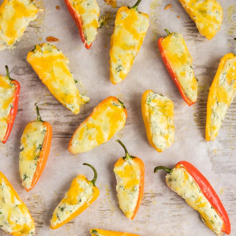 Cream Cheese Stuffed Peppers (6 Ingredients)