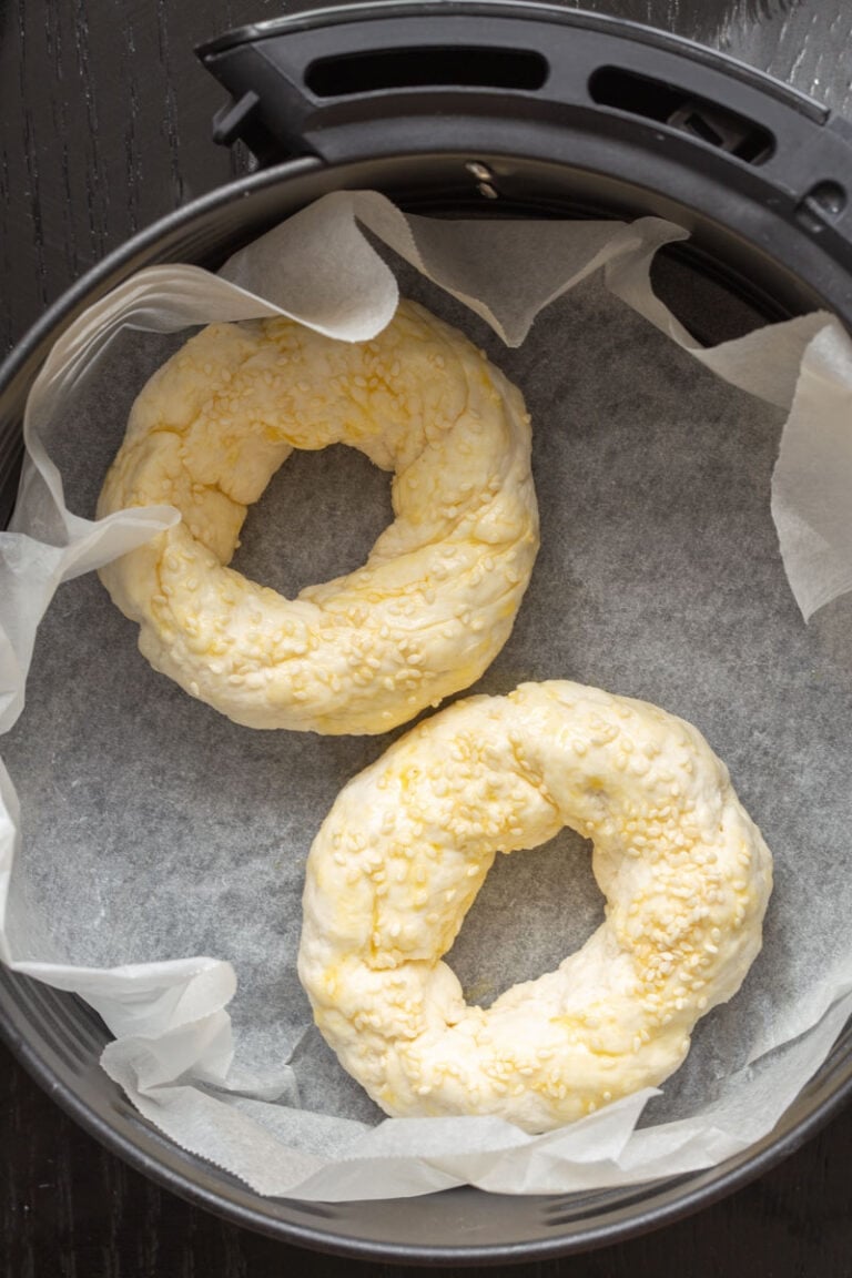 10 Minute Air Fryer Bagels (2 Ingredients!) The Big Man's World