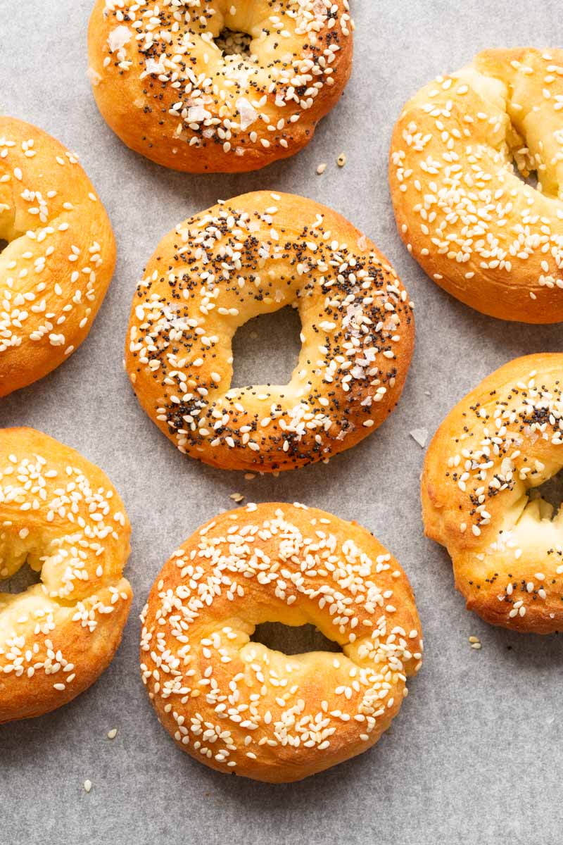 air fryer bagels